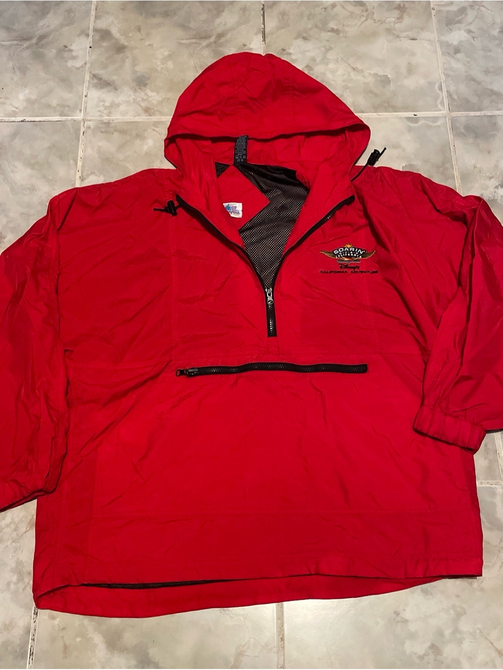 Vintage Disney California Adventure Jacket Soaring Over Windbreaker Medium